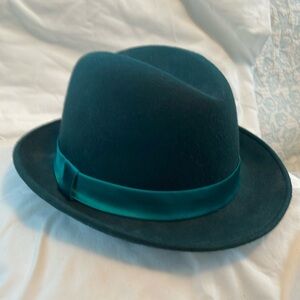 Teal New York & Company Wool Fedora